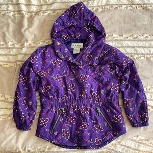 L.L.Bean Girls Hooded Pullover Ski Jacket L 14/16
